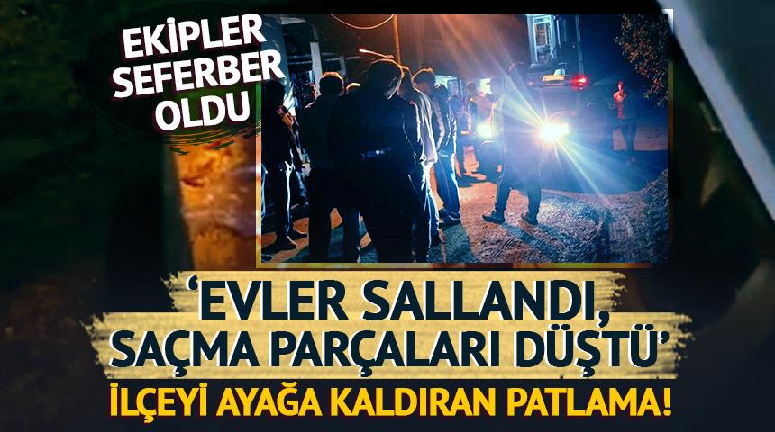 O il&ccedil;eyi ayağa kaldıran gizemli patlama! 'Evler sallandı, g&ouml;kten sa&ccedil;ma par&ccedil;aları d&uuml;şt&uuml;'