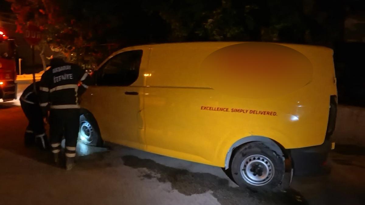 Aksaray da hareketli saatler! Lastiklerini kesip tam mazot döküp yakacaktı ki... 2