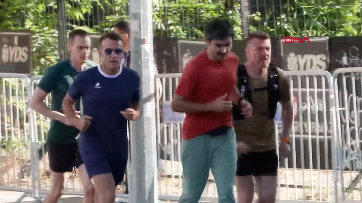 Macron Ankara'da sabah koşusu yaptı!