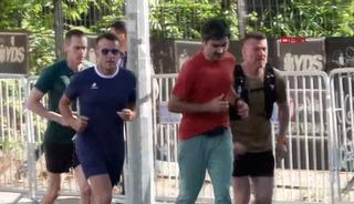 Macron Ankara'da sabah koşusu yaptı!