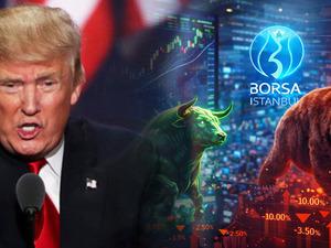 Borsada Trump r&uuml;zgarı ters esti: İşte en &ccedil;ok y&uuml;kselen ve d&uuml;şen hisseler