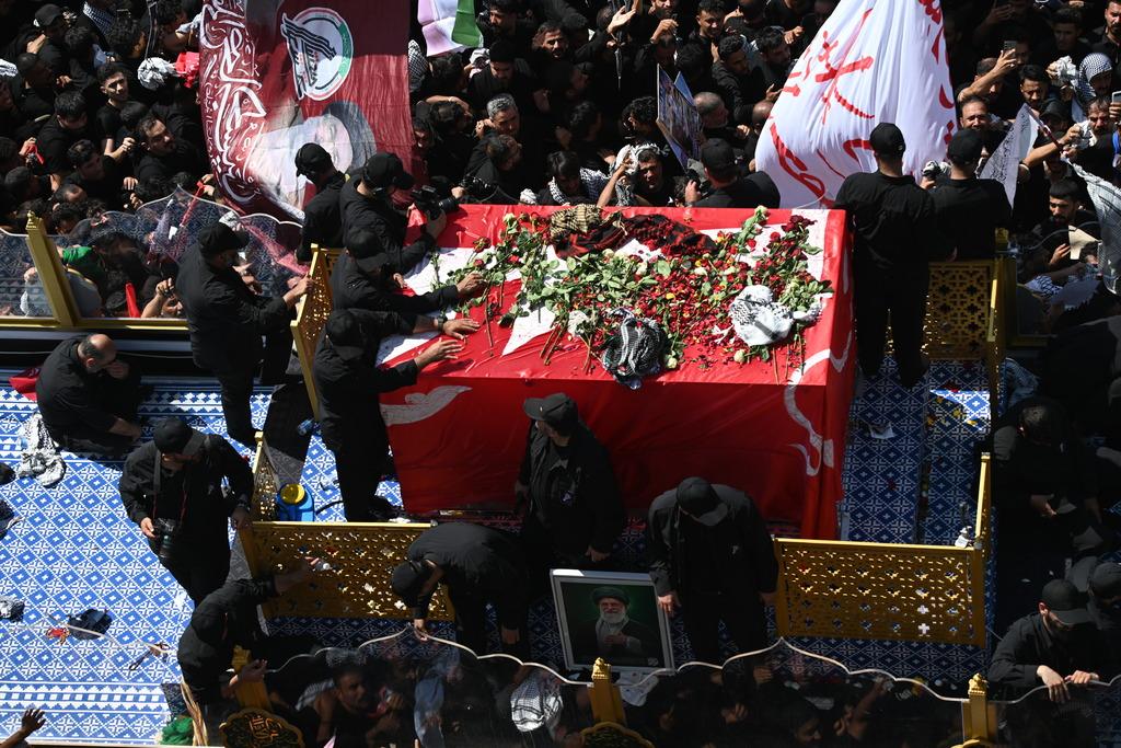Ali Hamaney için Irak'ın Necef kentinde tören! Cenazesi böyle dolaştırıldı G2