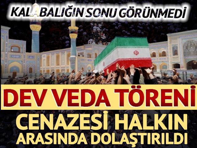 Ali Hamaney i&ccedil;in Irak'ın Necef kentinde t&ouml;ren! Cenazesi b&ouml;yle dolaştırıldı