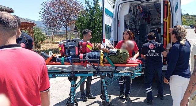 Engerek yılanının ısırdığı şahıs helikopterle hastaneye kaldırıldı 2