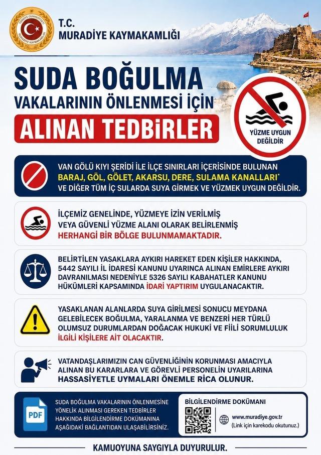 Van Gölü’nde yüzmek yasaklandı 2