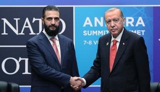 Cumhurbaşkanı Erdoğan, Şara ile g&ouml;r&uuml;şt&uuml;