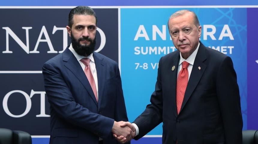 Cumhurbaşkanı Erdoğan, Suriyeli mevkidaşı ile Cumhurbaşkanlığı K&uuml;lliyesinde g&ouml;r&uuml;şt&uuml;