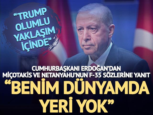 F-35 konusu... Cumhurbaşkanı Erdoğan 'Trump olumlu' diyerek duyurdu: "D&uuml;nya 'ABD s&ouml;z&uuml;n&uuml; tuttu' diyecek"