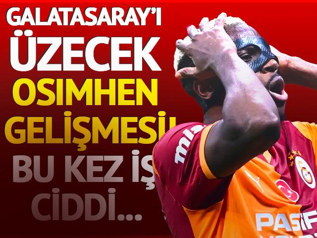 Galatasaray'ı &ccedil;ok &uuml;zecek Victor Osimhen gelişmesi! Bu kez iş ciddi