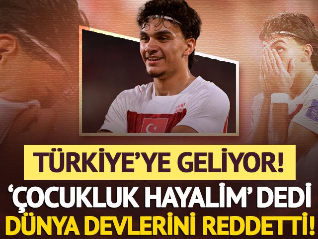 "&Ccedil;ocukluk hayalim dedi" Milan ve Napoli'yi reddetti Galatasaray'a imza atıyor