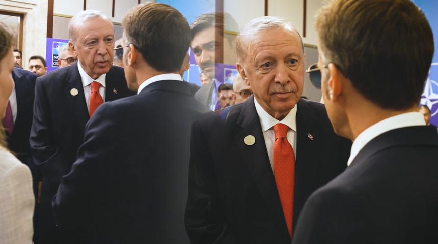 Macron, Ankara'dan ayrılır ayrılmaz paylaştı! Erdoğan&rsquo;ın mesajını iletti