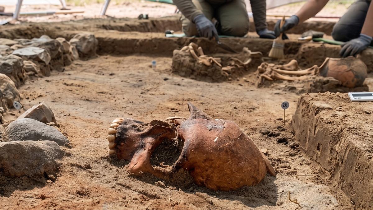 400 yıllık mezarlıkta tüyler ürperten ritüel: Ölüler geri dönmesin diye yapılmış 1
