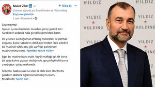 Murat Ülker'den dikkat çeken robot yorumu: Şaşırmayınız!