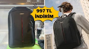 Hem valiz hem sırt &ccedil;antası: Samsonite sırt &ccedil;antası indirimde