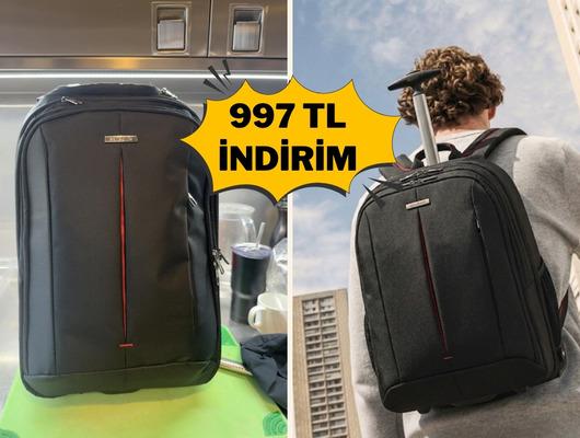 Hem valiz hem sırt &ccedil;antası: Samsonite sırt &ccedil;antası indirimde