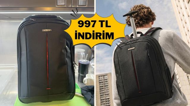 İş ve seyahatlerde tek çözüm: Samsonite sırt çantası indirimde