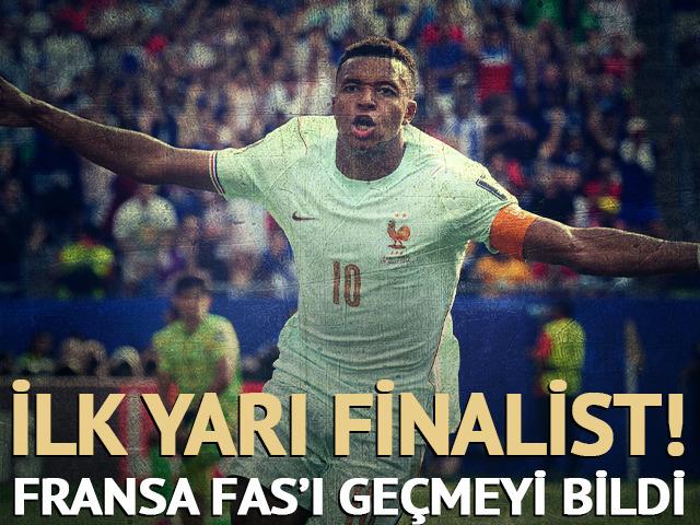 Fransa vitesi y&uuml;kseltti! Mbappe ve Dembele yarı final kapısını a&ccedil;tı