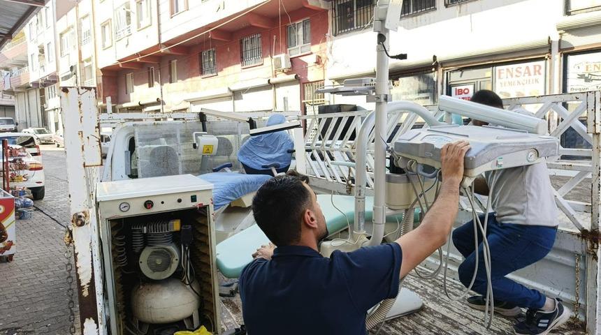 Şanlıurfa'da ruhsatsız 2 diş tedavi merkezi m&uuml;h&uuml;rlendi
