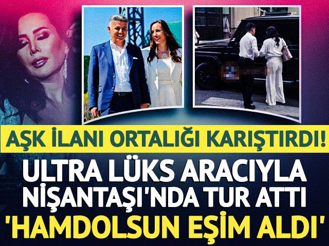 Asena ultra l&uuml;ks aracıyla Nişantaşı'nda tur attı! Sevgilisi i&ccedil;in 'Eşim' deyince... 