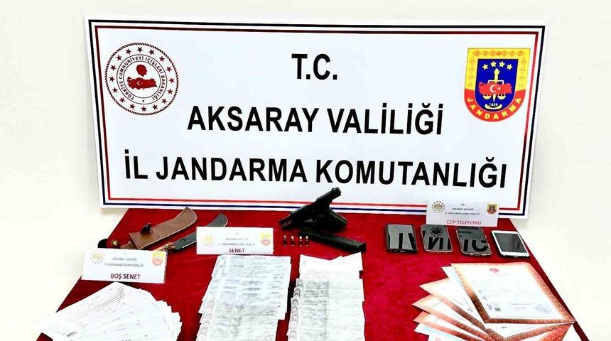 Aksaray&rsquo;da tefeci operasyonu: 1 tutuklama