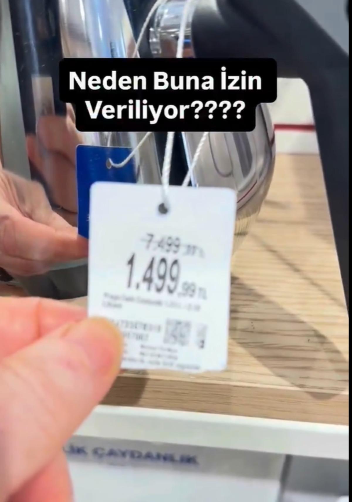 Neden buna izin veriliyor? diyerek isyan etti! İndirim diye yazılan rakamlar çıldırttı 3