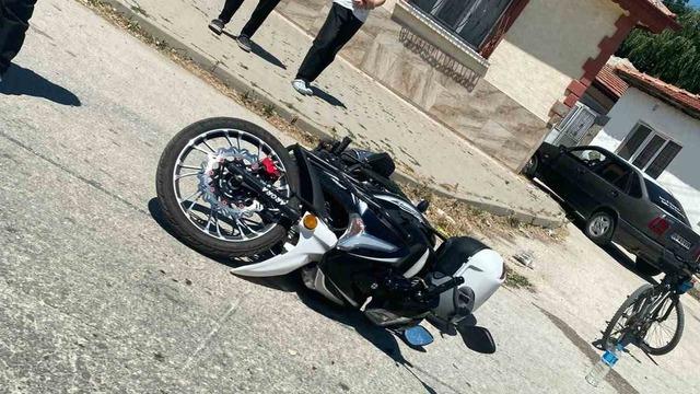 Panelvan araç ile motosiklet çarpıştı: 1 yaralı