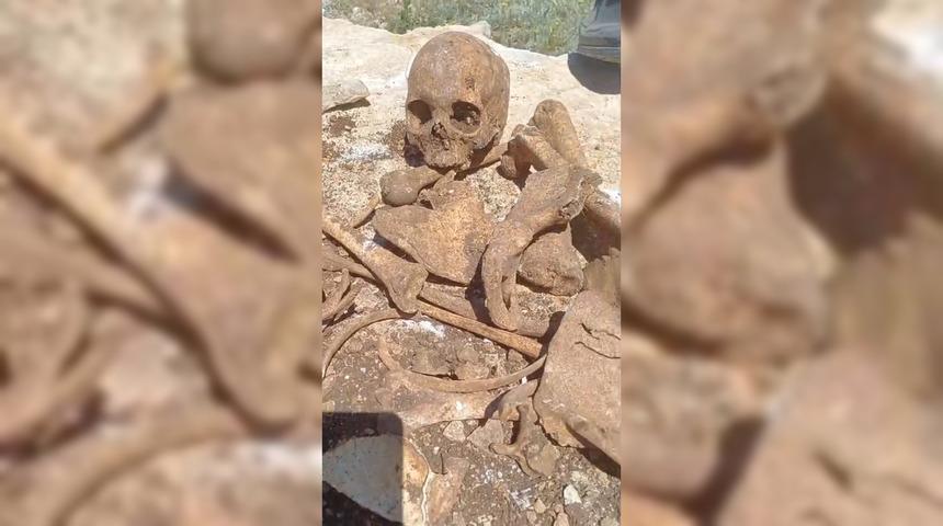Malatya'da inşaat kazısında insan kemikleri bulundu