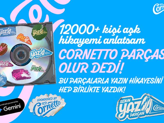 Cornetto bu yaz mikrofonu m&uuml;zikseverlere uzattı
