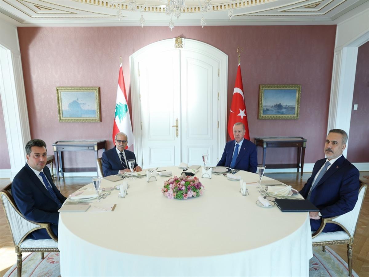 Cumhurbaşkanı Erdoğan, L&uuml;bnan Başbakanı Selam ı kabul etti 2
