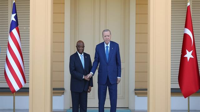 Cumhurbaşkanı Erdoğan, Liberya Cumhurbaşkanı Boakai ile görüştü