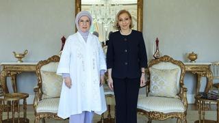 Emine Erdoğan, Lübnan Başbakanı'nın eşi Sahar Selam ile görüştü