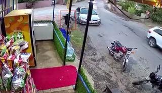 &Ccedil;ocuğun 3 metrelik kuyuya d&uuml;şt&uuml;ğ&uuml; korku dolu anlar kamerada