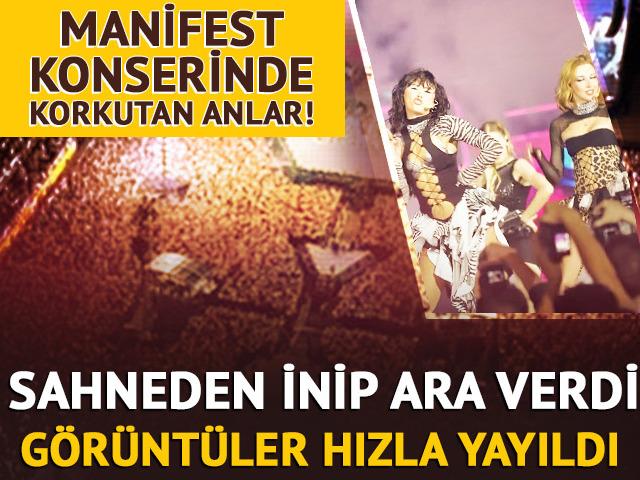 Konserde korkutan anlar: Rahatsızlanınca sahneden indi