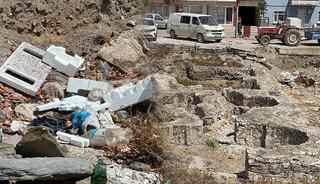 Tesad&uuml;fen bulunmuştu: Roma d&ouml;nemi kalıntısı &ccedil;&ouml;pl&uuml;k olmuş!