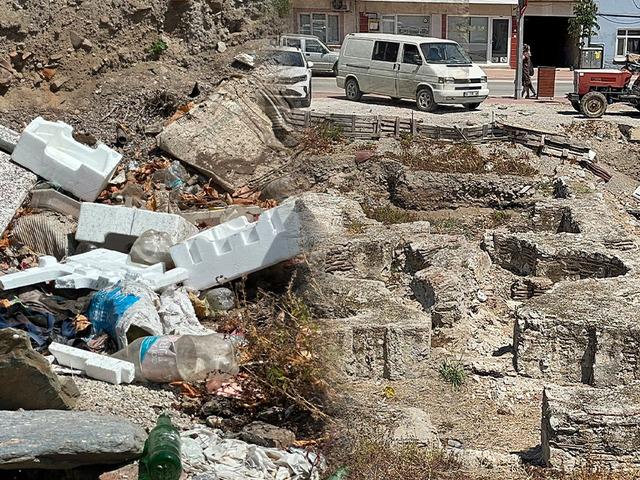 Tesad&uuml;fen bulunmuştu: Roma d&ouml;nemi kalıntısı &ccedil;&ouml;pl&uuml;k olmuş!