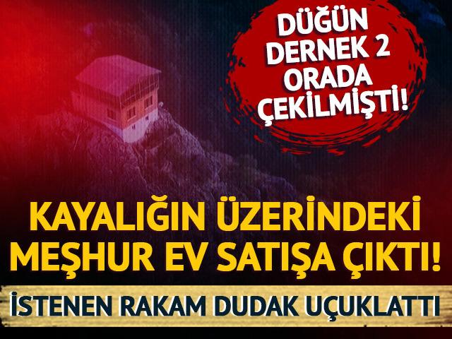Kayalığın &uuml;zerindeki meşhur ev satışa &ccedil;ıktı! İstenen rakam dudak u&ccedil;uklattı