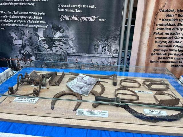 &Ccedil;anakkale ruhu Tavşanlı&rsquo;da, savaş malzemeleri sergisi ziyarete a&ccedil;ıldı 4