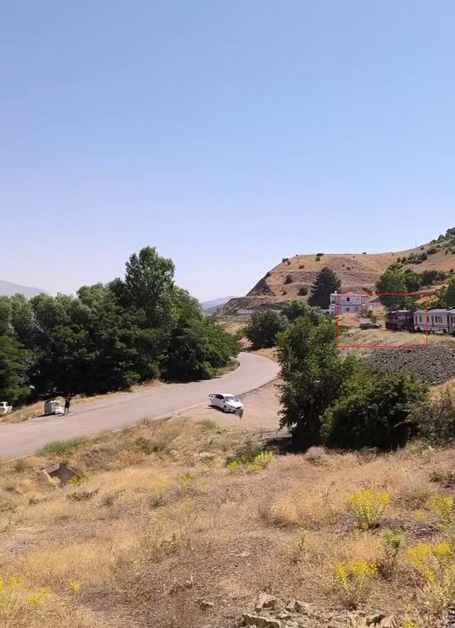 Manzarayı çekerken tren kazasını kaydetti 1