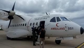 Ambulans u&ccedil;akla Samsun&rsquo;dan Ankara&rsquo;ya 1 karaciğer ve 2 b&ouml;brek grefti ulaştırıldı