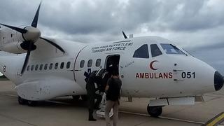 Ambulans uçakla Samsun’dan Ankara’ya 1 karaciğer ve 2 böbrek grefti ulaştırıldı