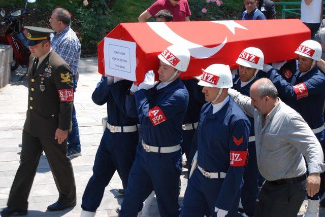 Kore gazisi son yolculuğuna uğurlandı