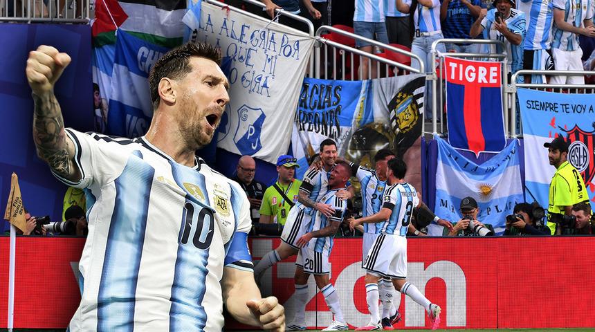 D&uuml;nya Kupası'nda kimsenin yapamadığını yine Messi başardı!
