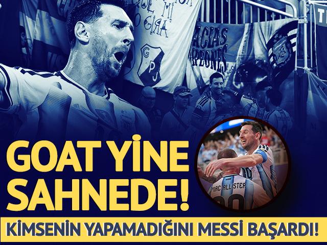 D&uuml;nya Kupası'nda kimsenin yapamadığını yine Messi başardı!