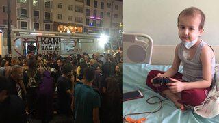 Lösemi hastası Emir için yüzlerce kişi seferber oldu! Aralarında bakan da var