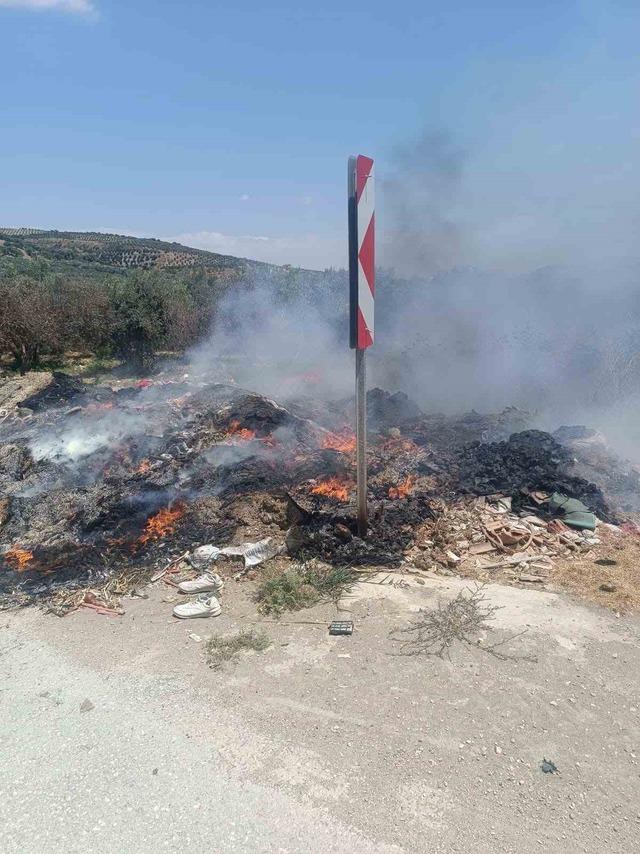 Altınözü’de çöplük yangını 2