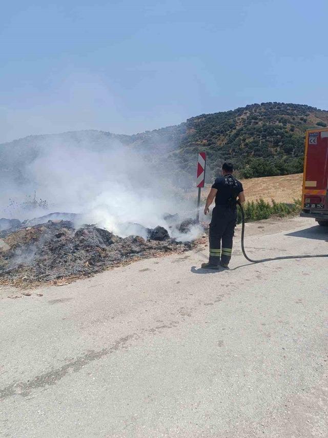 Altınözü’de çöplük yangını 1