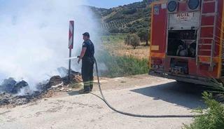 Altın&ouml;z&uuml;&rsquo;de &ccedil;&ouml;pl&uuml;k yangını