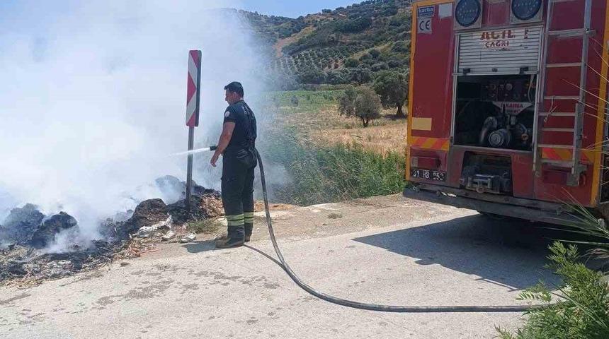 Altın&ouml;z&uuml;&rsquo;de &ccedil;&ouml;pl&uuml;k yangını