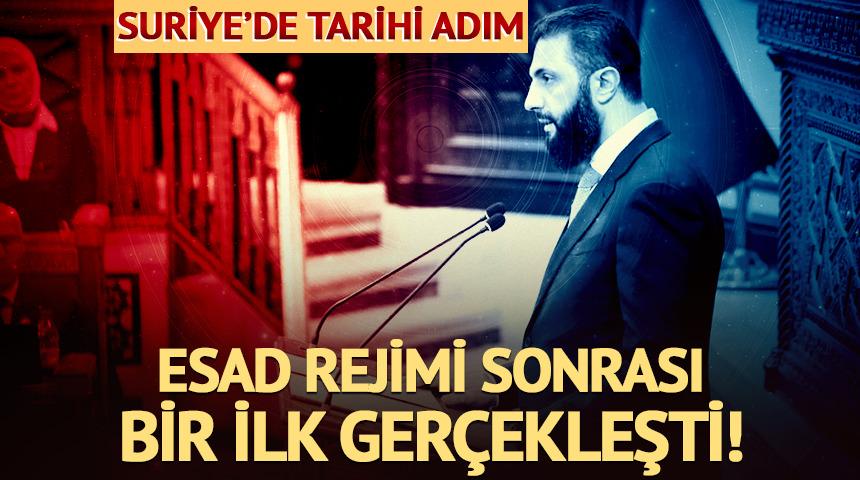 Suriye'de tarihi gelişme! Esad rejimi sonrası ilk defa yapıldı