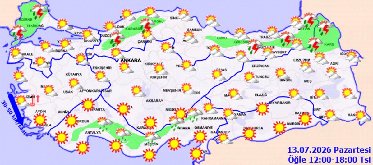 Yeni haftada &ccedil;ifte alarm! Sağanak yağış geliyor, sıcaklık 42 dereceyi bulacak 1